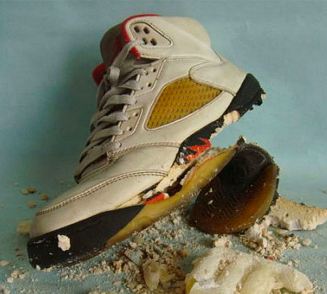 Rubber shoe soles disintegrating sale